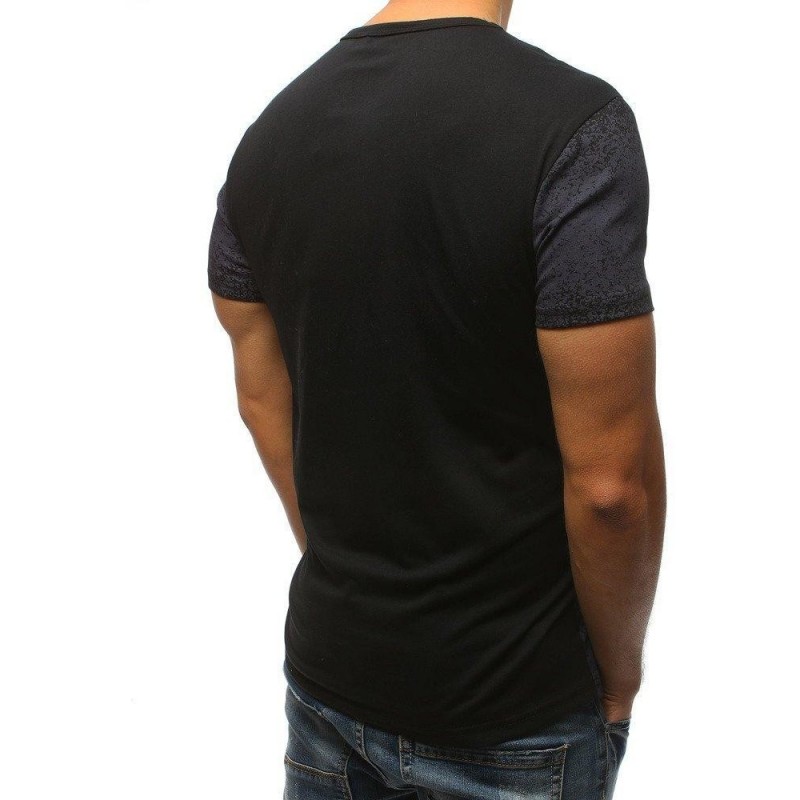 Čierne tričko s potlačou (rx3145)