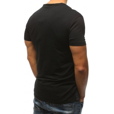 Bavlnené tričko s potlačou (rx3149) - čierne