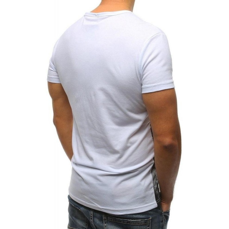 Bavlnené tričko s potlačou (rx3150) - biele