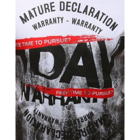 Bavlnené tričko s potlačou (rx3150) - biele