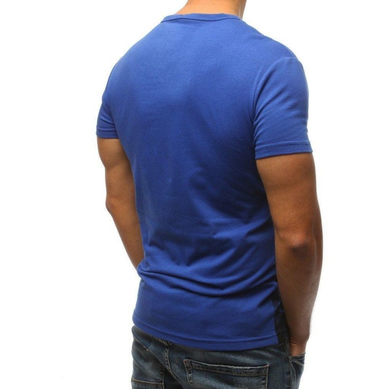 Bavlnené tričko s potlačou (rx3151) - modré