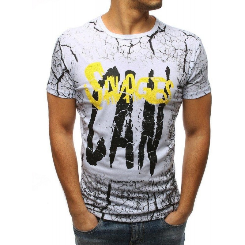 Štýlové tričko pre mužov (rx3158) - biele