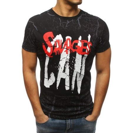 Štýlové tričko pre mužov (rx3160) - čierne