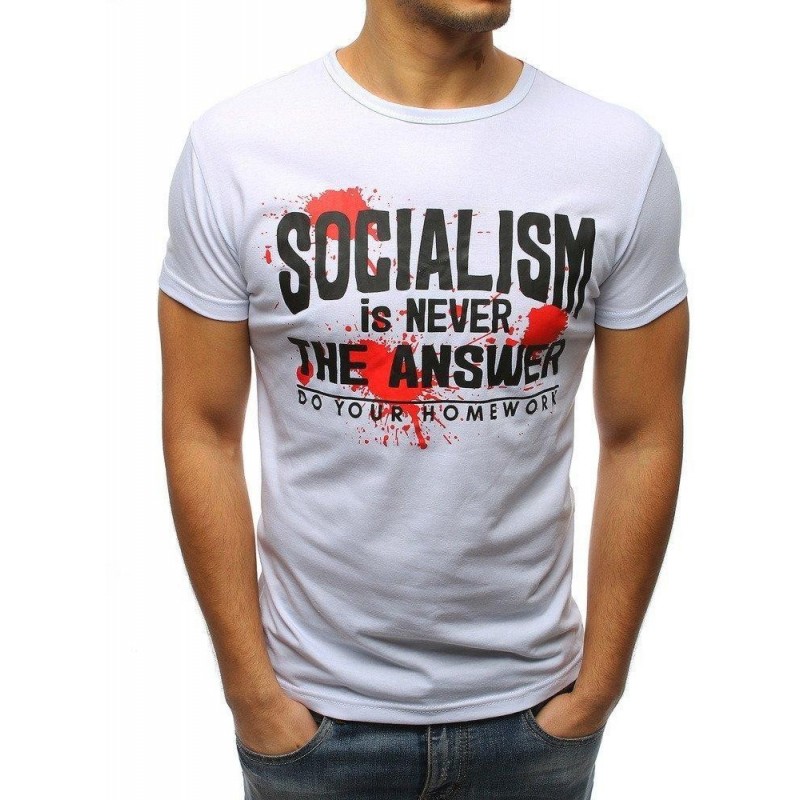 Perfektné pánske tričko (rx3170) - biele