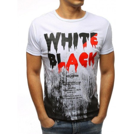 Pánske tričko s potlačou (rx3173) - biele