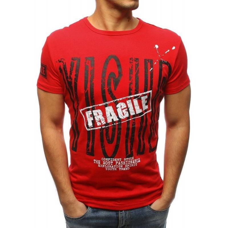 Fantastické tričko pre mužov s potlačou (rx3177) - červené