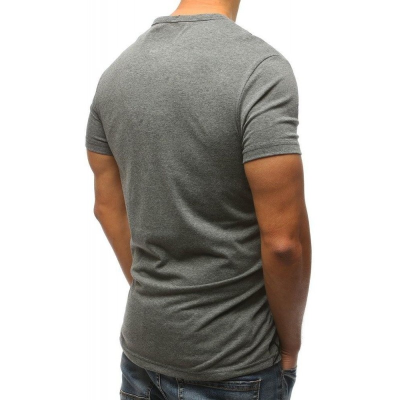 Skvelé pánske tričko s potlačou (rx3180) - antracitové
