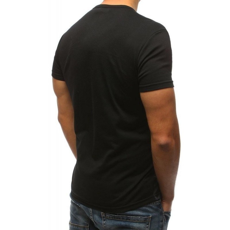 Skvelé pánske tričko s potlačou (rx3181) - čierne