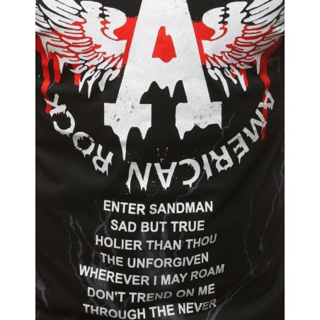 Skvelé pánske tričko s potlačou (rx3181) - čierne