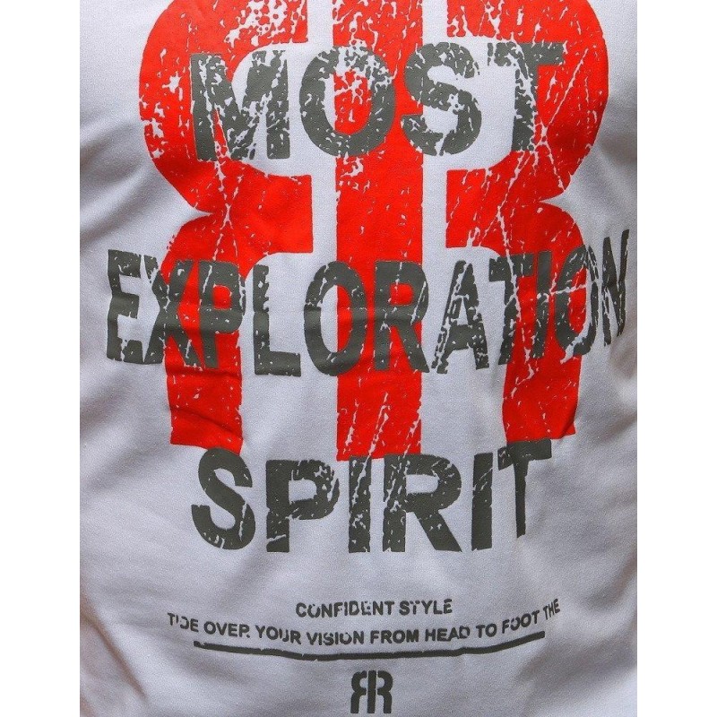 Štýlové pánske tričko (rx3185) - biele