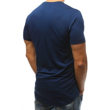Pánske tričko s lebkou (rx3204) - modré