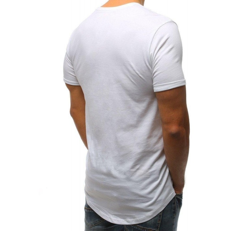 Tričko s lebkou pre mužov (rx3206) - biele