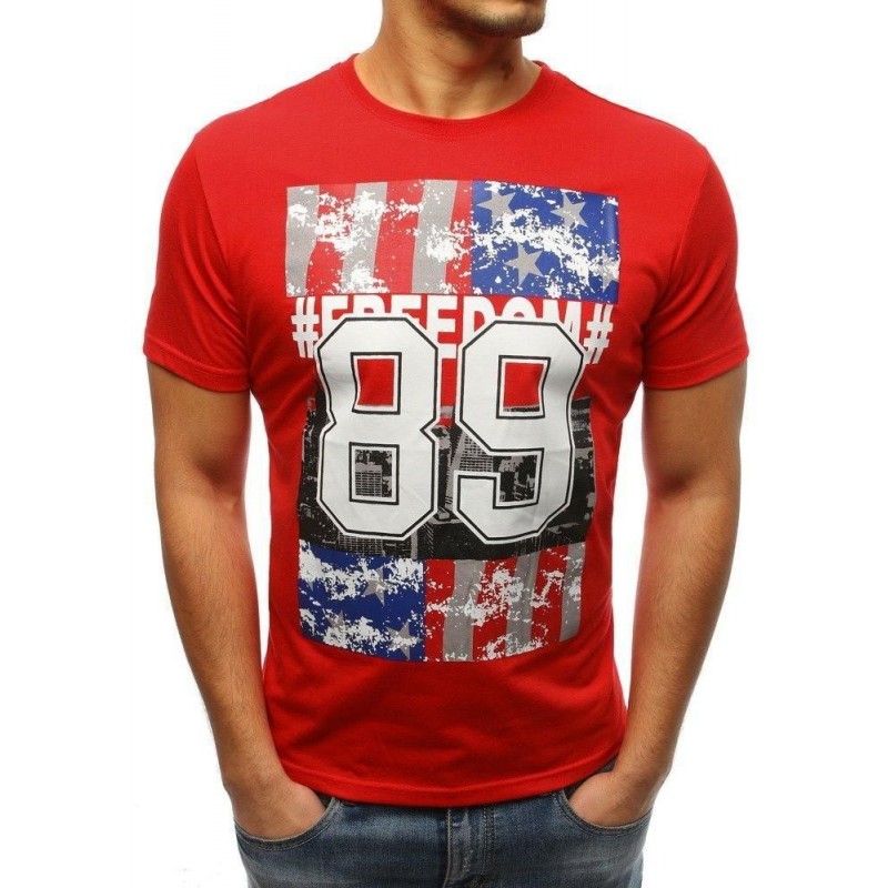 Originálne pánske tričko (rx3262) - červené