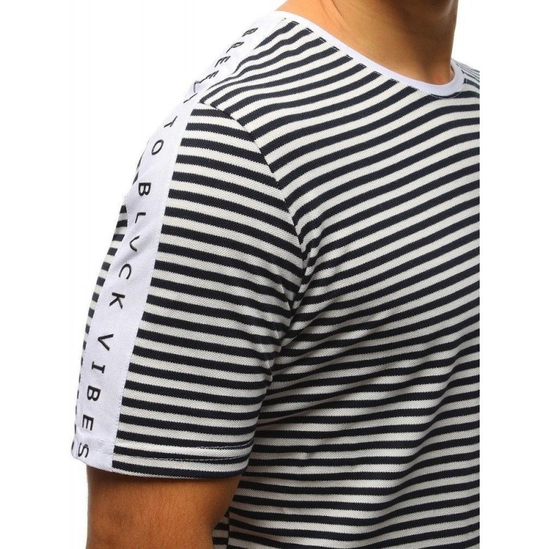 Pruhované tričko (rx3191) - tmavomodré