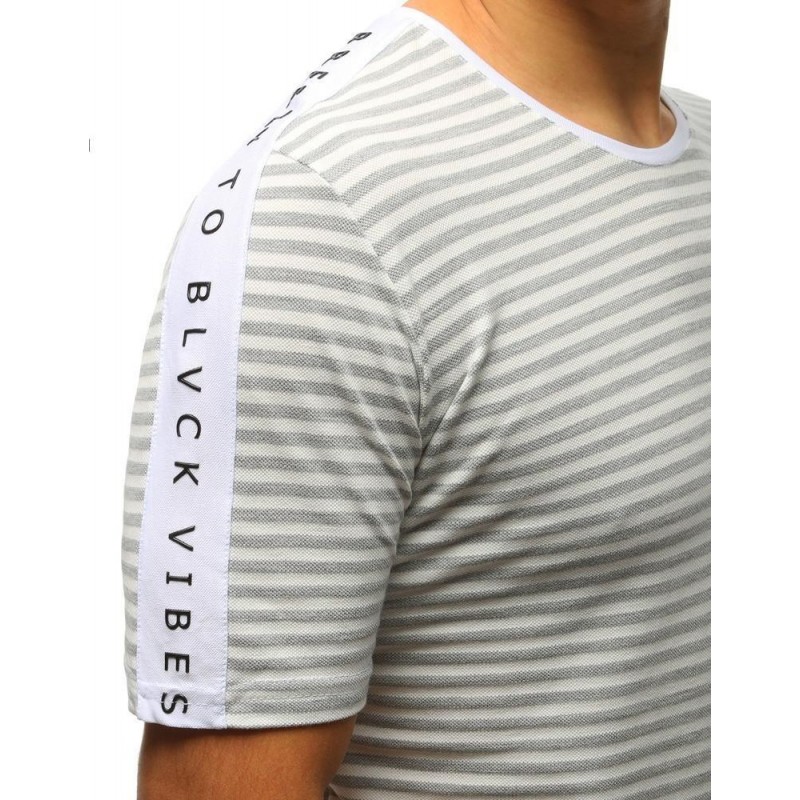 Pruhované tričko (rx3192) - sivé