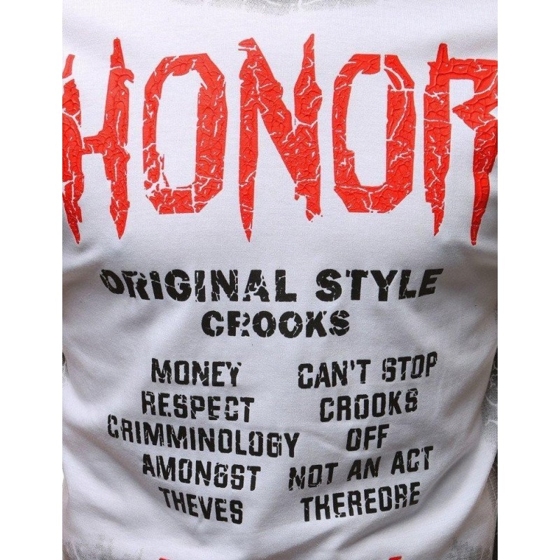 Pánske tričko s potlačou (rx3243) - biele