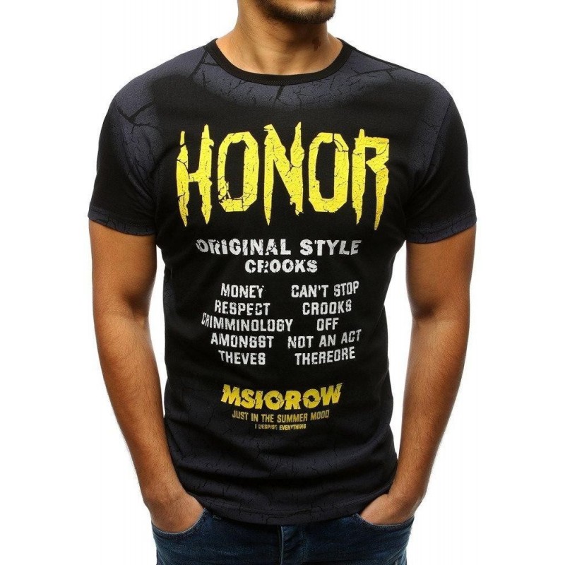 Pánske tričko s potlačou (rx3244) - čierne