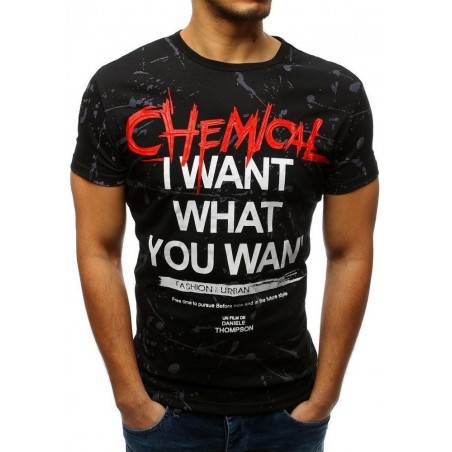 Štýlové pánske tričko (rx3248) - čierne