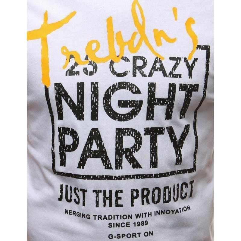 Pánske tričko s potlačou (rx3255) - biele