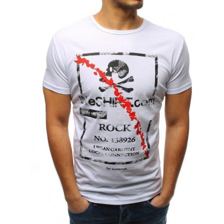 Moderné tričko s potlačou (rx3210) - biele