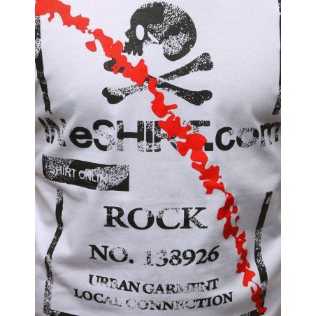 Moderné tričko s potlačou (rx3210) - biele