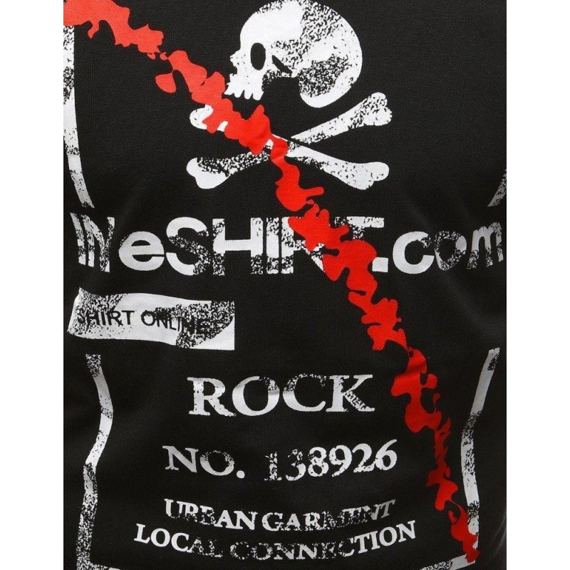 Moderné tričko s potlačou (rx3212) - čierne