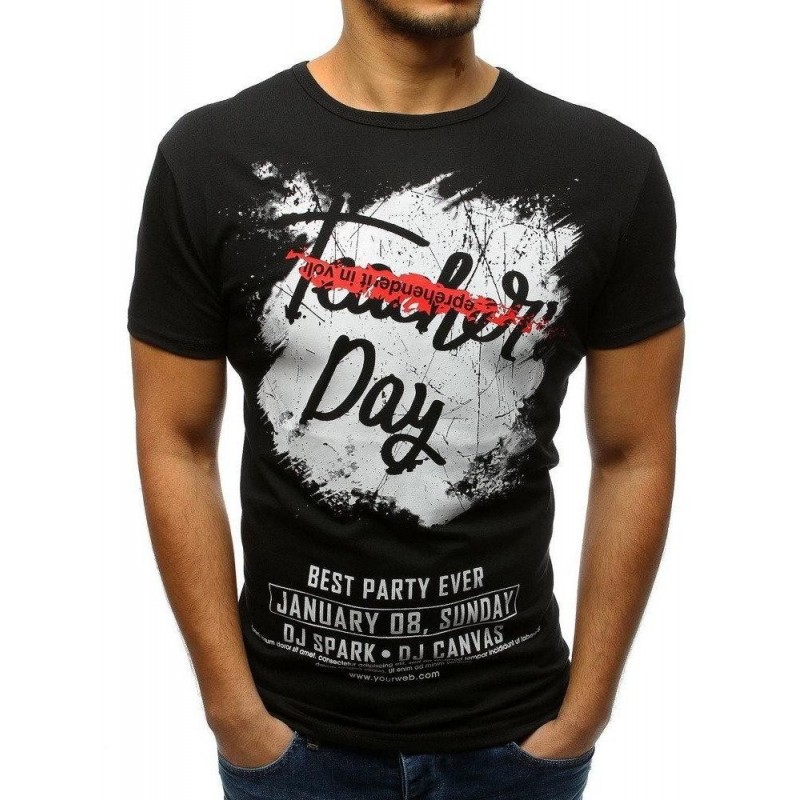 Unikátne pánske tričko (rx3215) - čierne