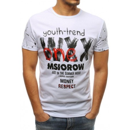 Tričko pánske s potlačou (rx3219) - biele