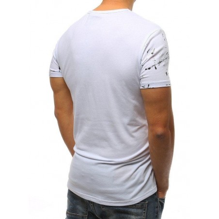 Tričko pánske s potlačou (rx3219) - biele