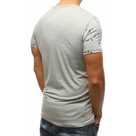 Tričko pánske s potlačou (rx3220) - sivé