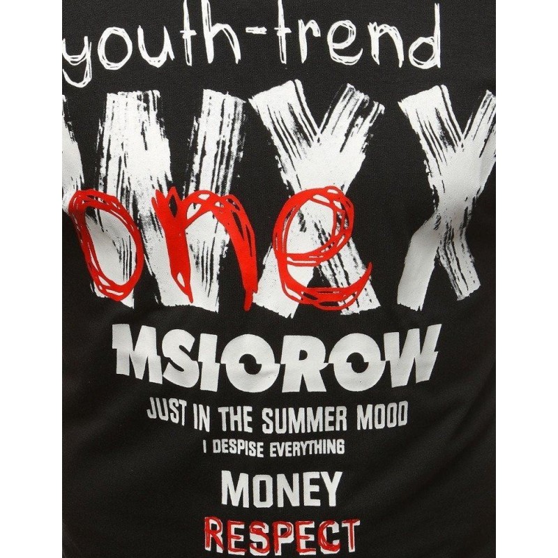 Tričko pánske s potlačou (rx3221) - čierne