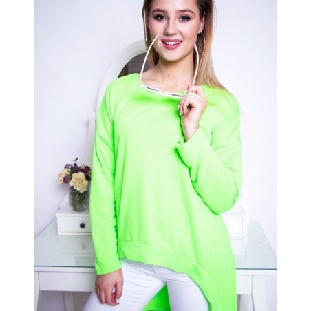 Dámska blúzka LOOK (ry0618) - neónovo zelená