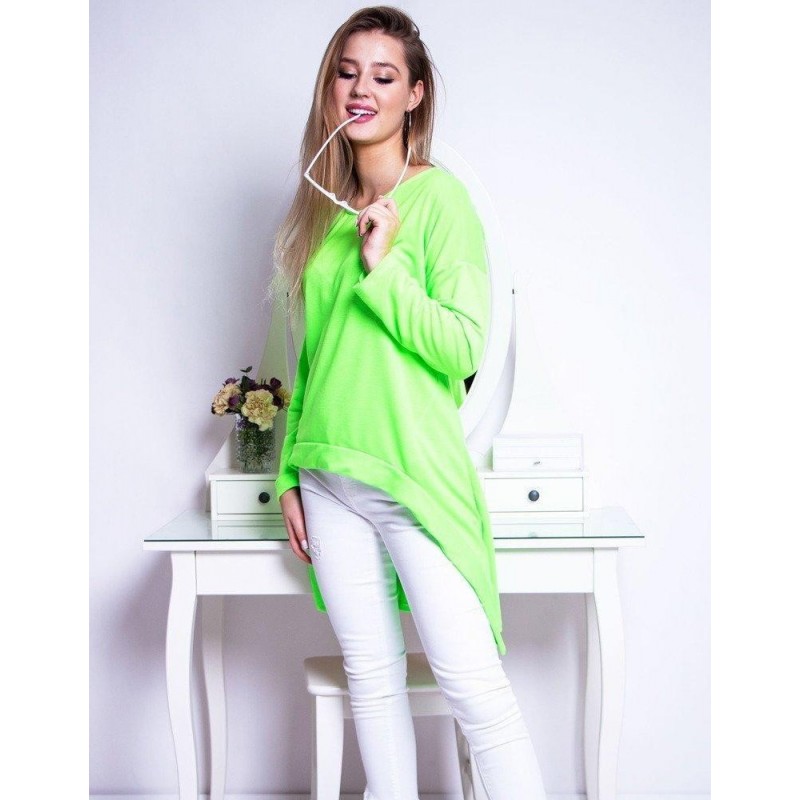 Dámska blúzka LOOK (ry0618) - neónovo zelená