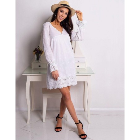 Šaty CALM (ey0749) - biele