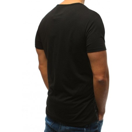 Pánske zaujímavé tričko (rx3366) - antracitové