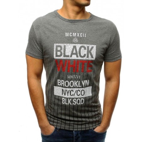 Pekné tričko s krátkym rukávom (rx3371) - sivé