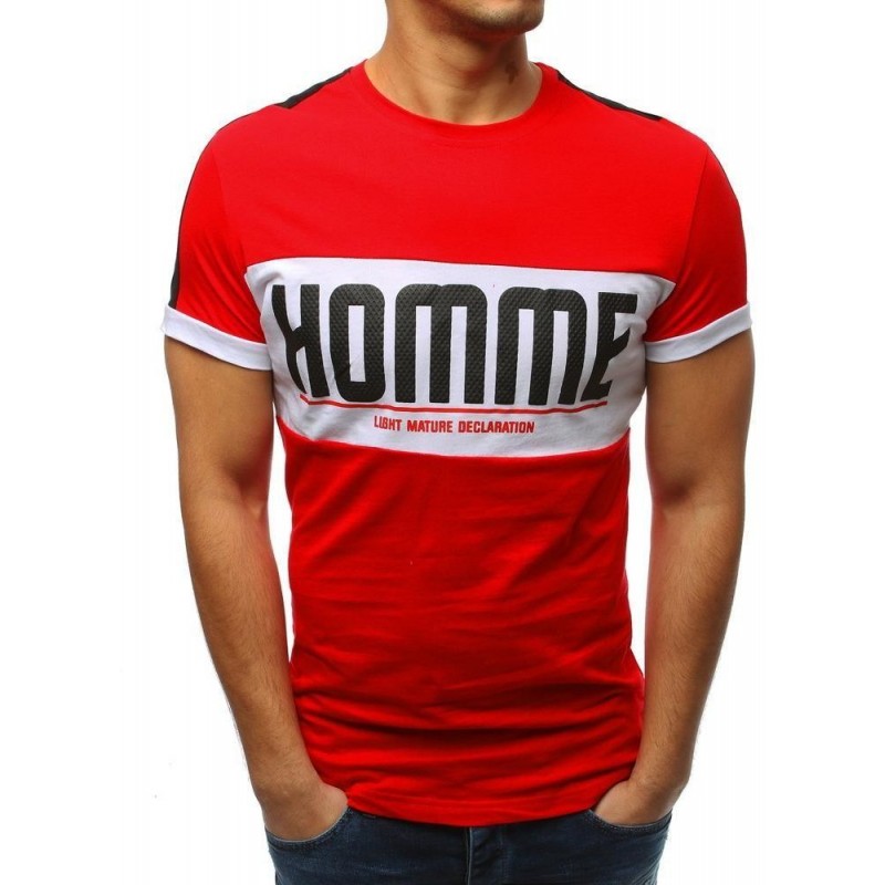 Kvalitné tričko s potlačou (rx3374) - červené