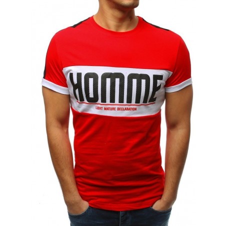 Kvalitné tričko s potlačou (rx3374) - červené