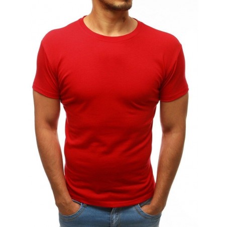 Jednofarebné pánske tričko (rx2575) - červené