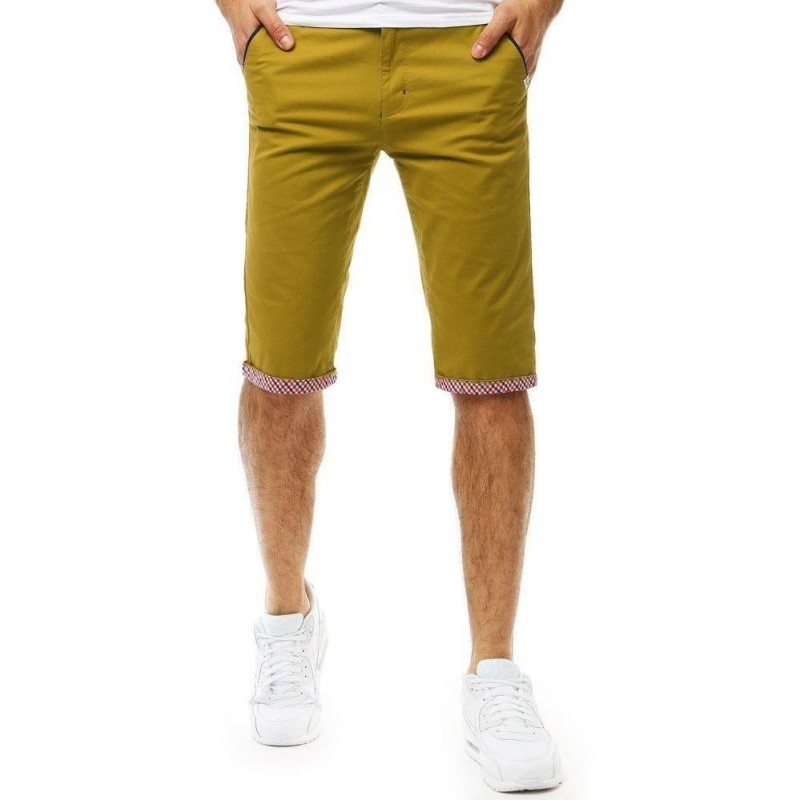 Žlté pánske džínsové šortky (sx0766)