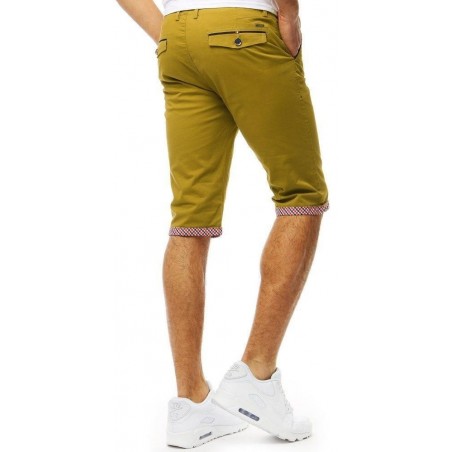 Žlté pánske džínsové šortky (sx0766)