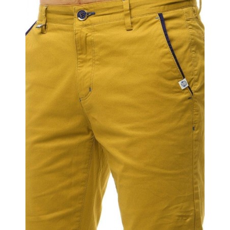 Pánske džínsové kraťasy (sx0768) - kamelové