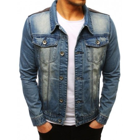Pánska džínsová bunda (tx2645) - modrá