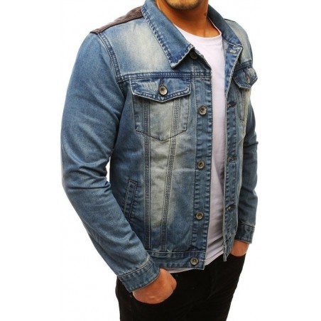 Pánska džínsová bunda (tx2645) - modrá