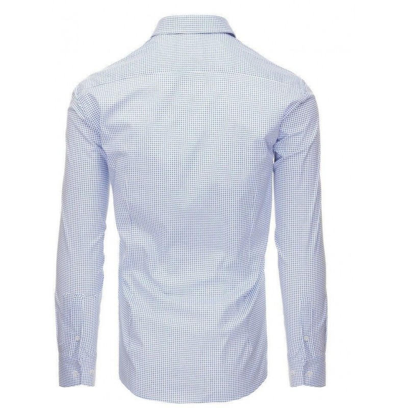 Biela pánska košeľa s dlhým rukávom (dx1396)