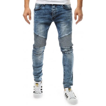 Výborné pánske modré rifle (ux1849)