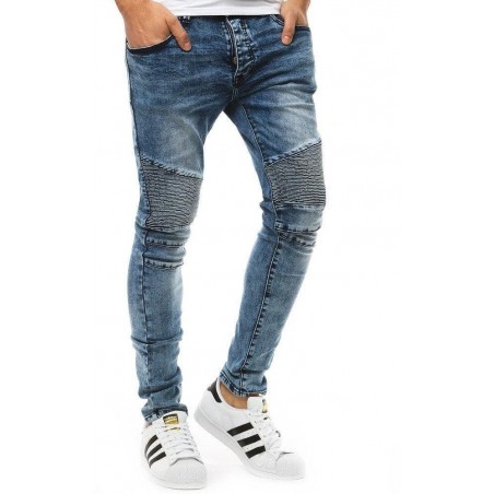 Výborné pánske modré rifle (ux1849)