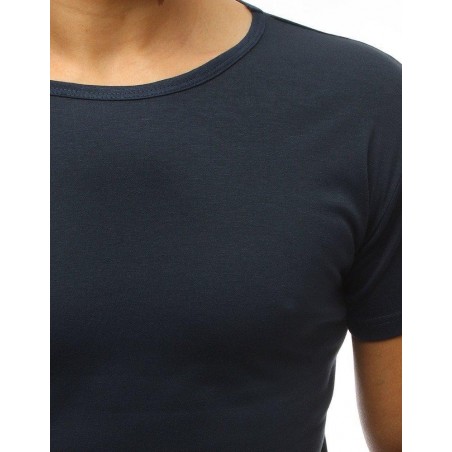 Jednofarebné pánske tričko (rx2573) - tmavomodré