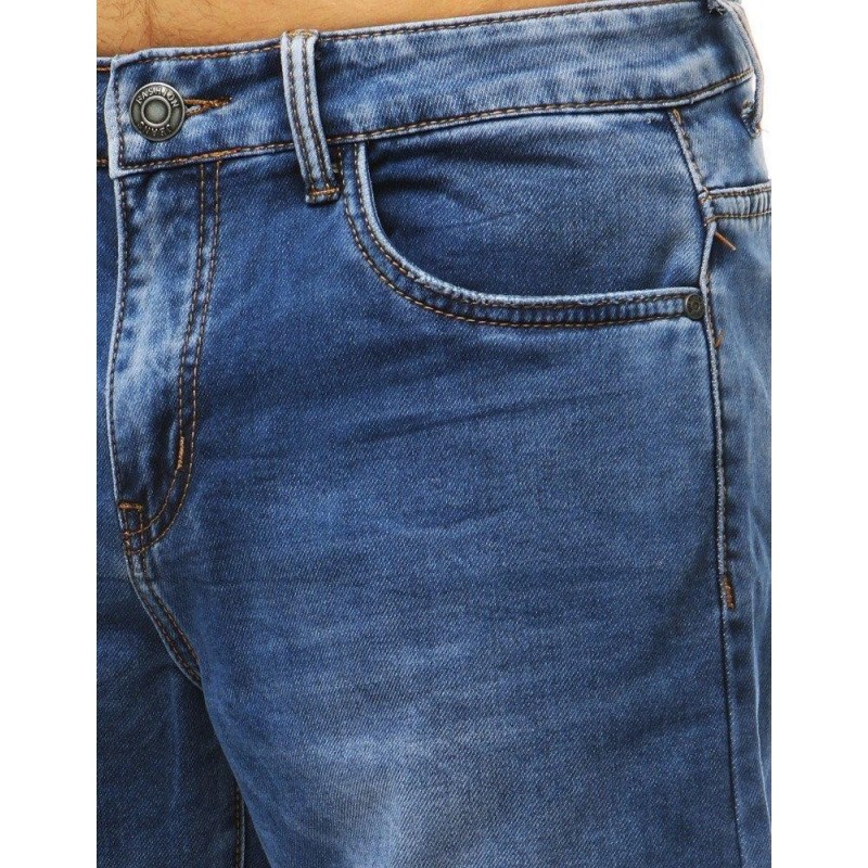 Perfektné rifľové krátke nohavice (sx0790) - tmavomodré
