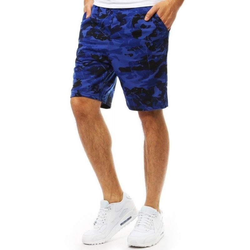 Maskáčové pánske kraťasy (sx0839) - modré